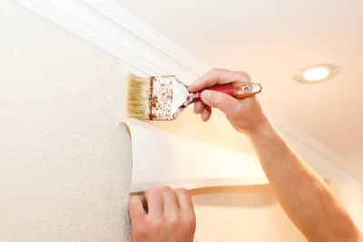 Pose de papier peint à Saussan — revêtements muraux et toiles de verre